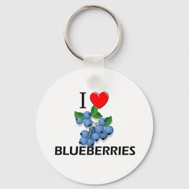 Llavero Amo los Blueberries (Anverso)