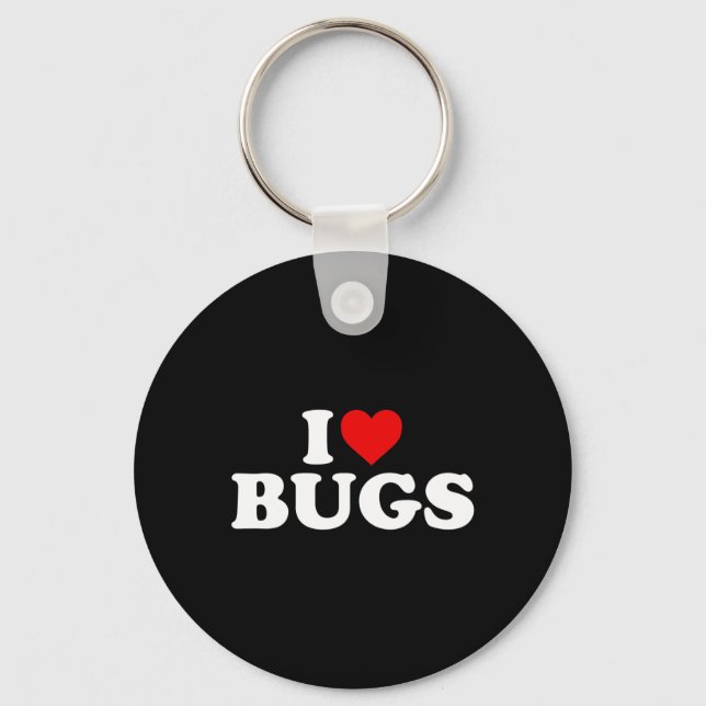 Llavero Amo los bugs - corazón (Anverso)