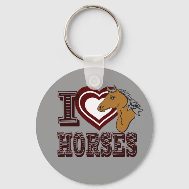 Llavero Amo los Caballos (Anverso)