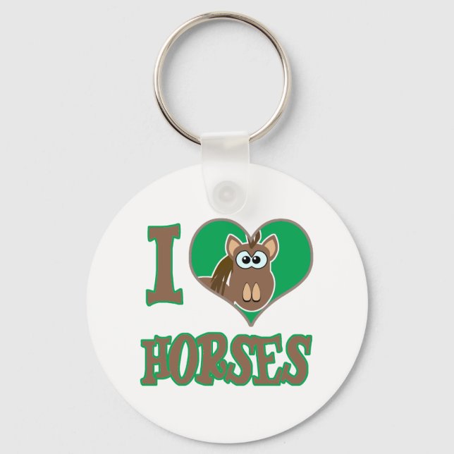 Llavero Amo los caballos (Anverso)