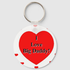 Llavero Amo los corazones de Big Daddy de A. Celeste Sheff