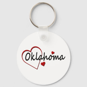 Llavero Amo los corazones de Oklahoma