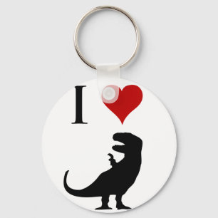 Llavero Amo los dinosaurios - T-Rex