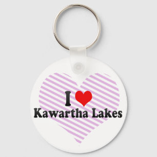 Llavero Amo los lagos Kawartha, Canadá