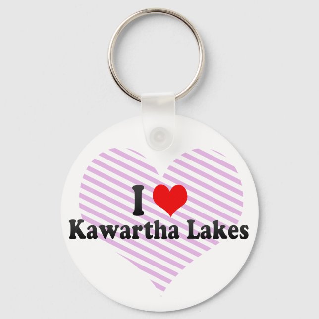 Llavero Amo los lagos Kawartha, Canadá (Anverso)