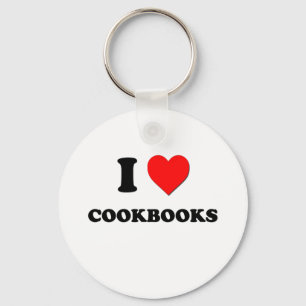 Llavero Amo los libros de cocina