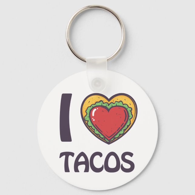 Llavero Amo los tacos (Anverso)