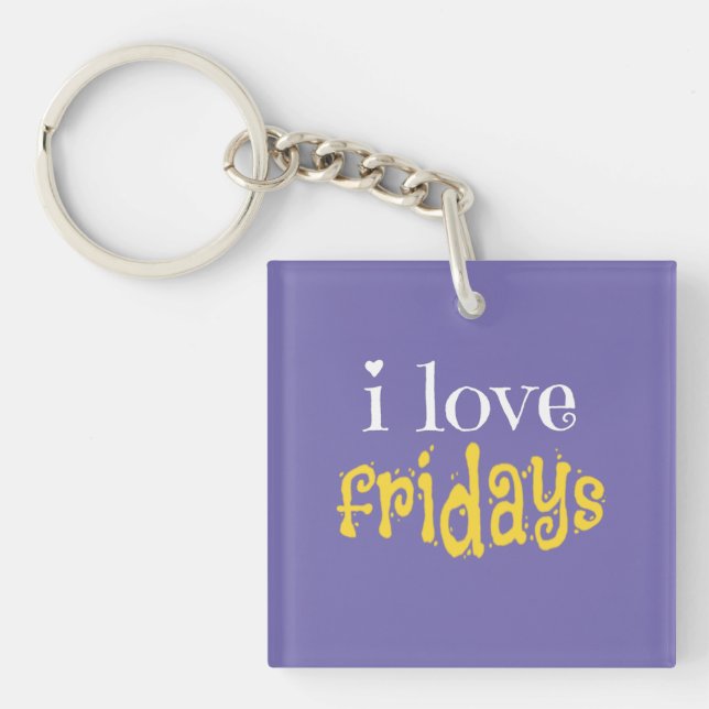 Llavero Amo los viernes (Frente)