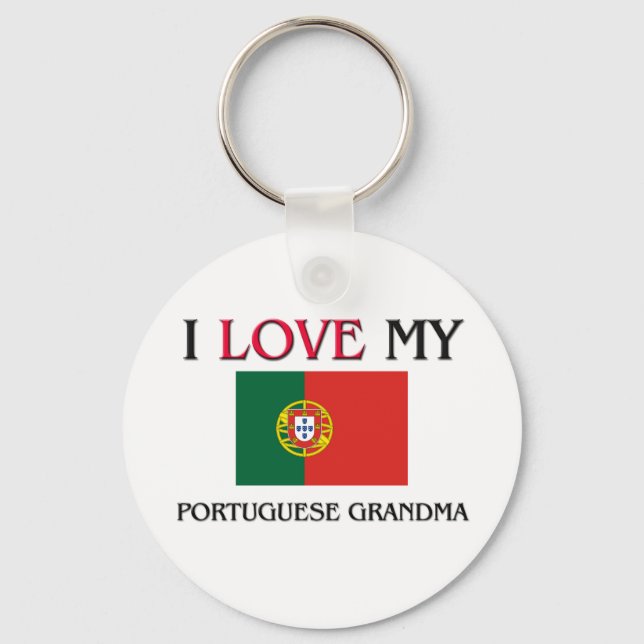 Llavero Amo Mi Abuela Portuguesa (Anverso)