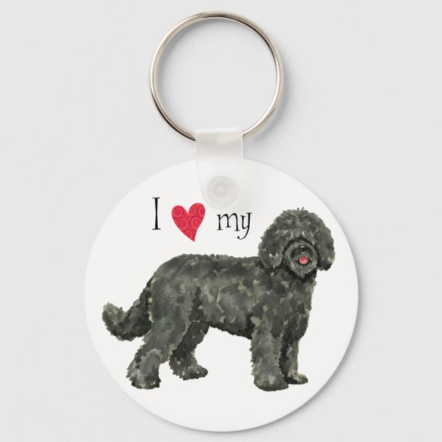 Llavero Amo mi Barbet (Anverso)