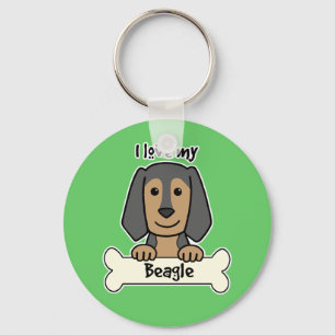 Llavero Amo mi beagle
