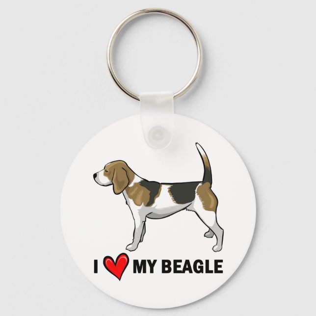 Llavero Amo Mi Beagle (Anverso)