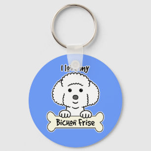 Llavero Amo mi Bichon Frise