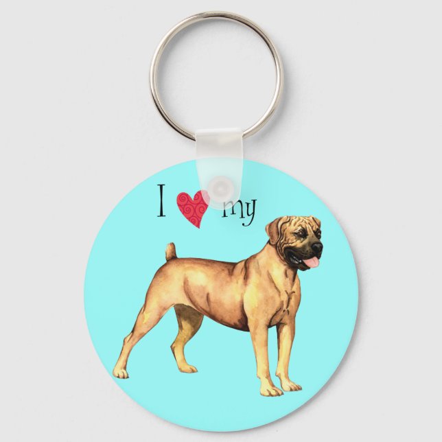 Llavero Amo mi Boerboel (Anverso)
