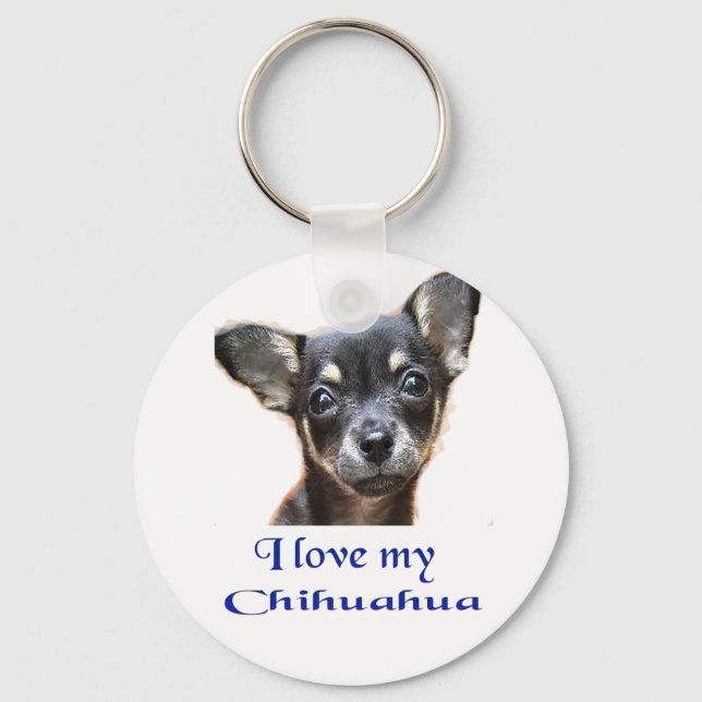 Llavero Amo mi Chihuahua (Anverso)