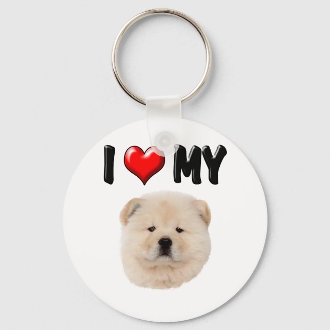 Llavero Amo Mi Chow Chow (Anverso)