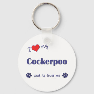 Llavero Amo mi Cockerpoo (el perro masculino)