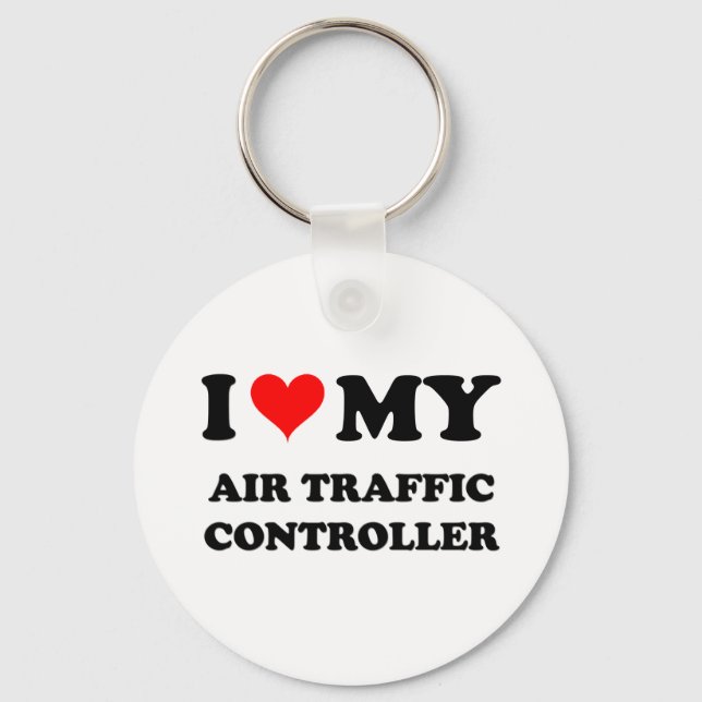Llavero Amo Mi Controlador De Tráfico Aéreo (Anverso)