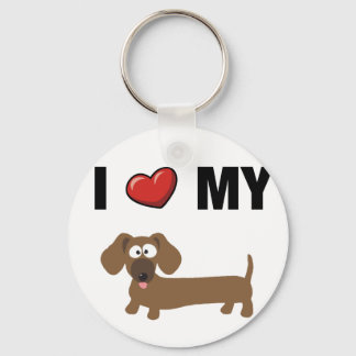Llavero Amo mi dachshund