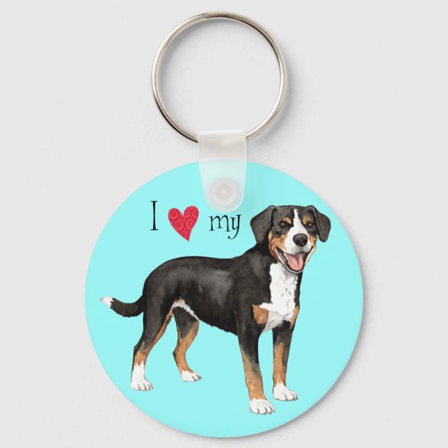 Llavero Amo mi Entlebucher (Anverso)