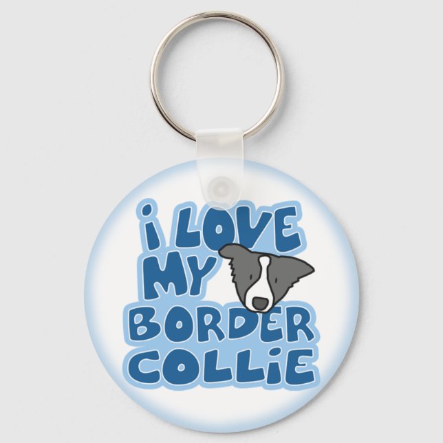 Llavero Amo Mi Frontera Collie Keychain (Anverso)