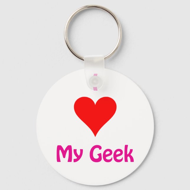 Llavero Amo mi Geek (Anverso)
