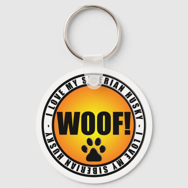 Llavero ¡Amo Mi Husky Siberiano! (Anverso)