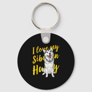 Llavero Amo Mi Husky Siberiano   Regalo de los amantes de 