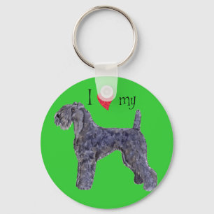 Llavero Amo mi Kerry Blue Terrier