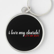Amo mi Keychain de la Iglesia