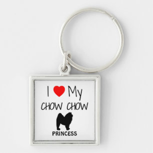 Llavero Amo Mi Keychain De Perro Chow