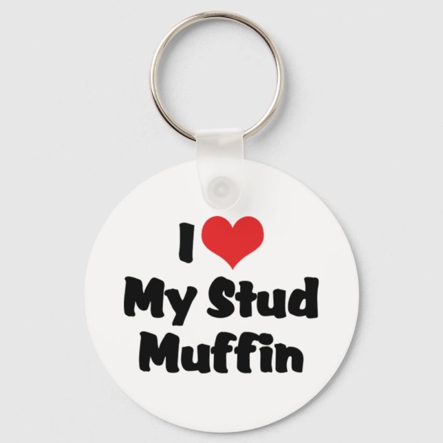 Llavero Amo Mi Keychain De Stud Muffin (Anverso)