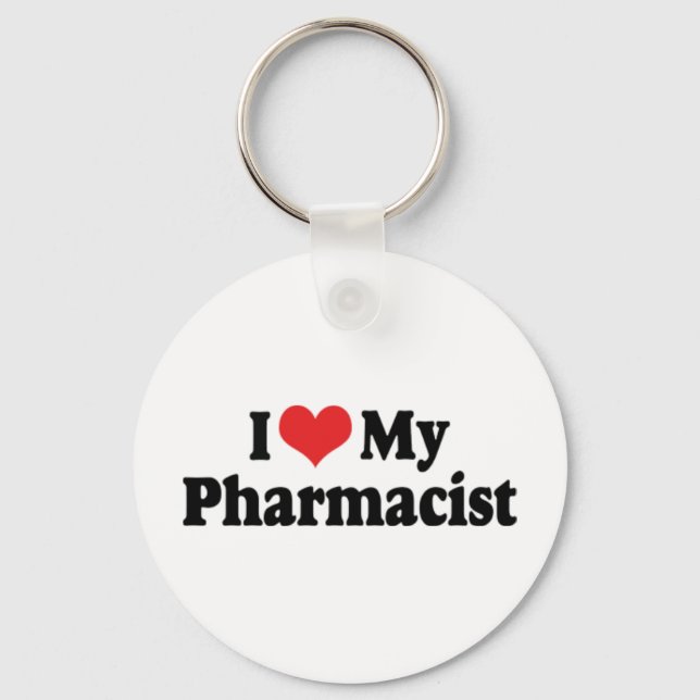 Llavero Amo Mi Keychain Farmacéutico (Anverso)