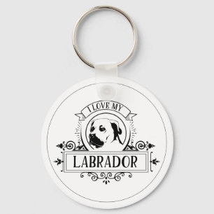 Llavero Amo Mi Keychain Labrador