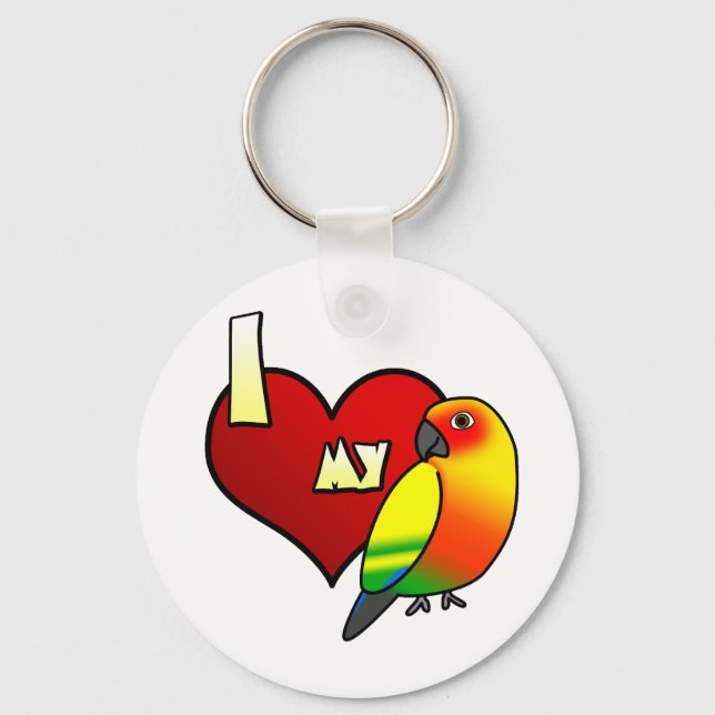 Llavero Amo mi Keychain Sun Conure (Anverso)