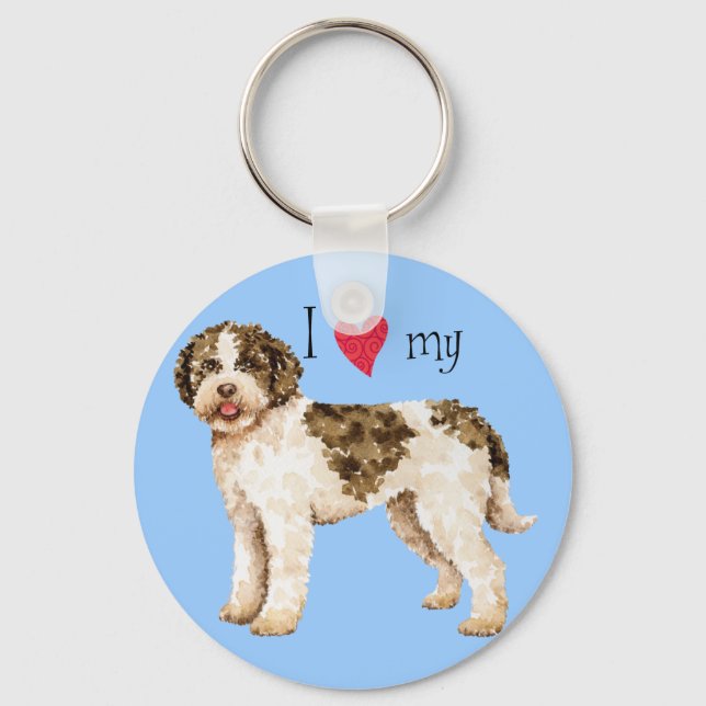 Llavero Amo mi Lagotto (Anverso)