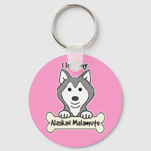 Llavero Amo mi Malamute de Alaska
