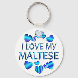Llavero Amo mi maltés