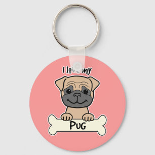 Llavero Amo Mi Pug