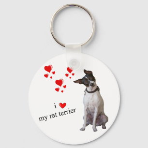 Llavero Amo mi Rat Terrier