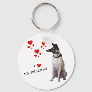 Llavero Amo mi Rat Terrier
