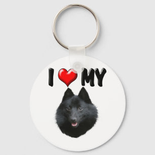 Llavero Amo Mi Schipperke