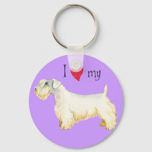 Llavero Amo mi Sealyham Terrier