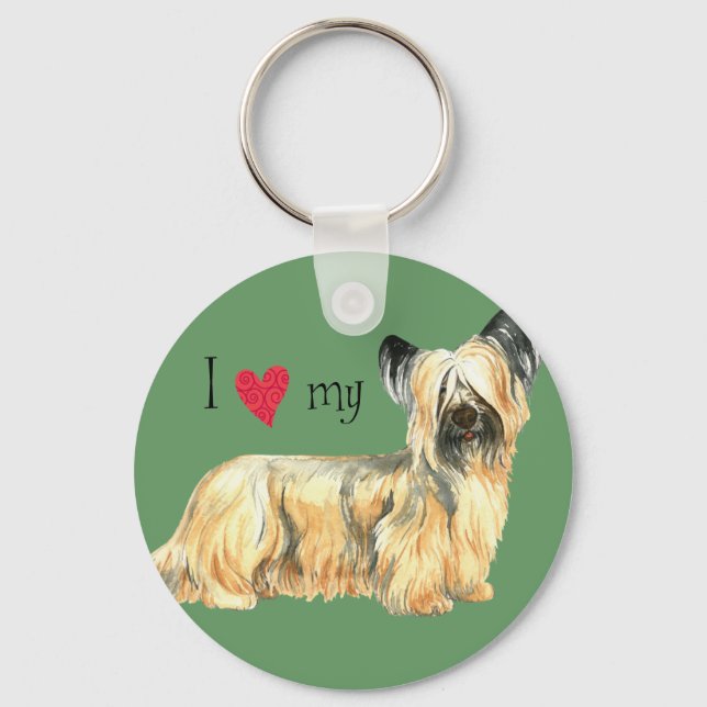 Llavero Amo mi Skye Terrier (Anverso)