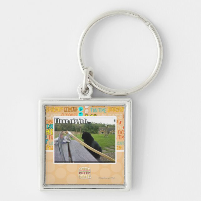 Llavero Amo mi trabajo (Frente)