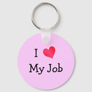 Llavero Amo Mi Trabajo Rosa