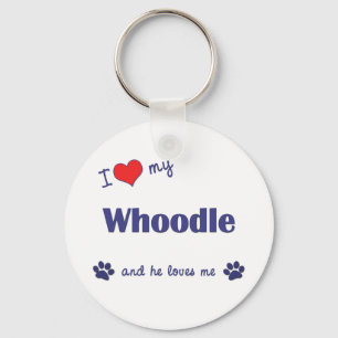 Llavero Amo mi Whoodle (el perro masculino)