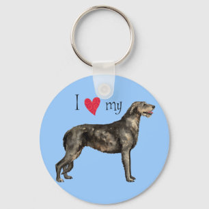 Llavero Amo mi Wolfhound Irlandés