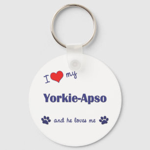 Llavero Amo Mi Yorkie-Apso (Perro Masculino)