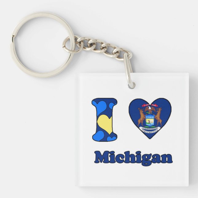 Llavero Amo Michigan (Frente)